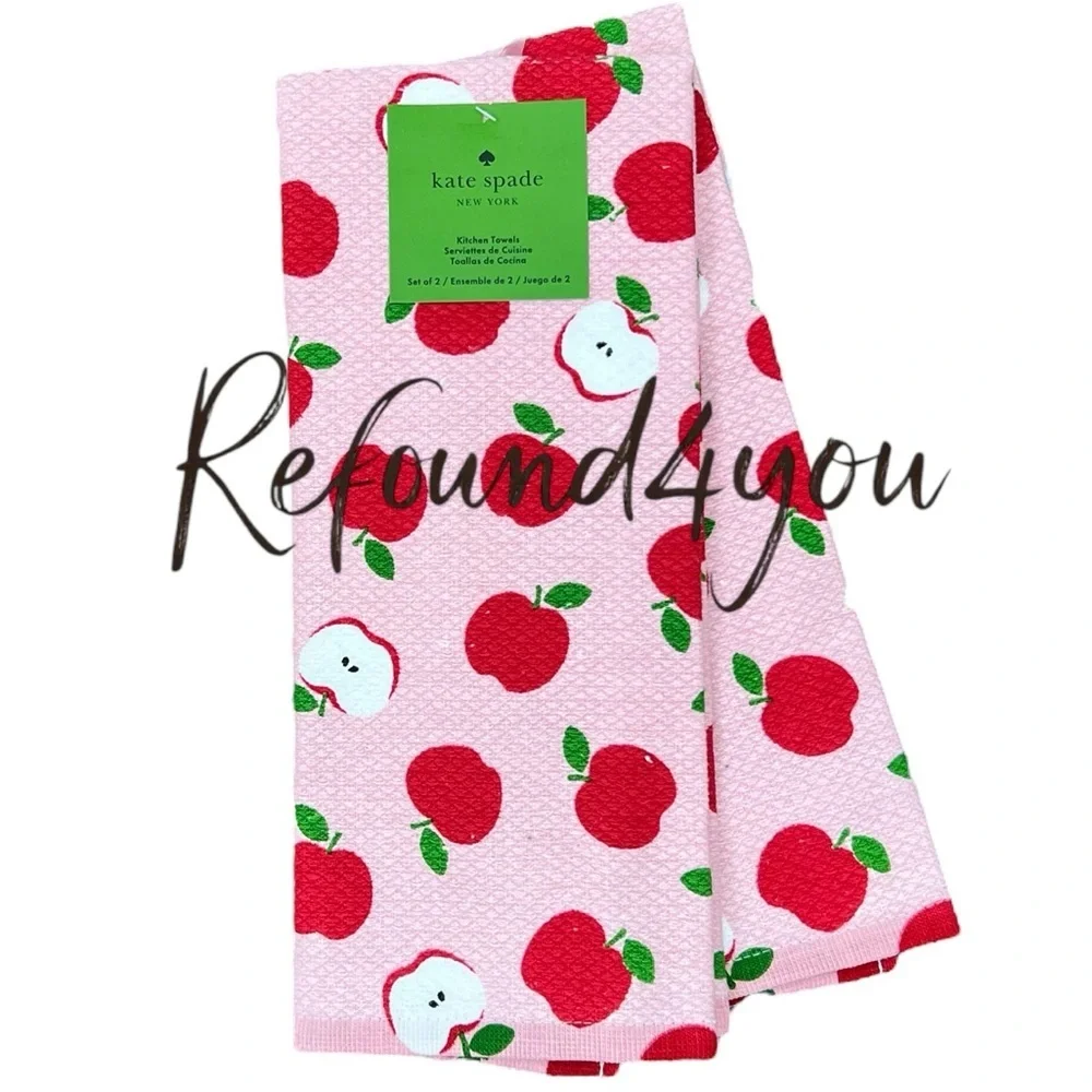 Kate Spade - ‘Fall Apples 🍎 - bundle’ kitchen set. NWT.
